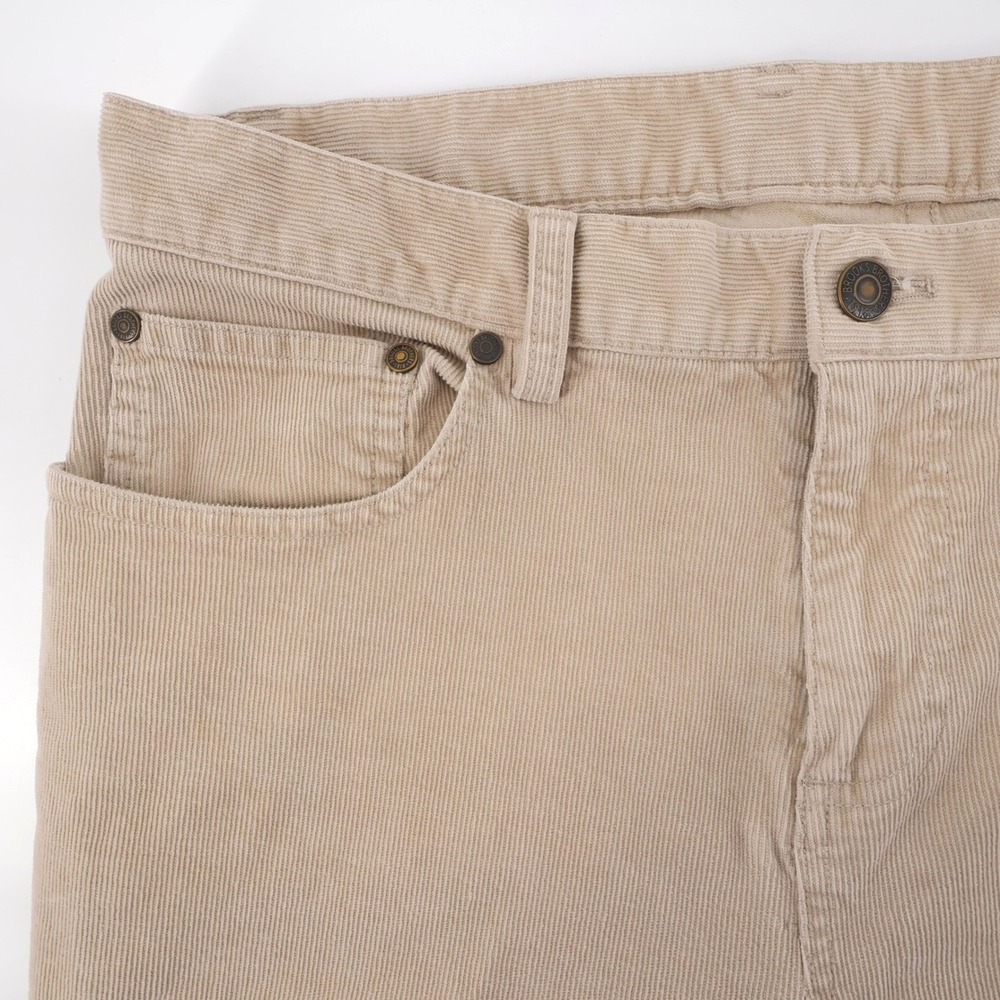 Brooks Brothers Stretch Corduroy 5-Pocket Pants Tan Mens 35x31